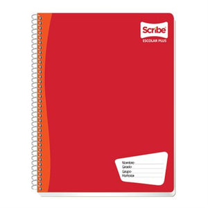 Cuaderno Profesional Scribe Escolar C5 Cuadro Chico Espiral Doble 200 Hojas