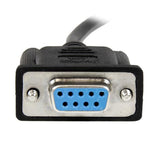 StarTech.com Cable de 2m Nulo de Módem Serie RS232 DB9 - Hembra a Hembra - Color Negro Cable Negro 2 m DB-9 DB-9
