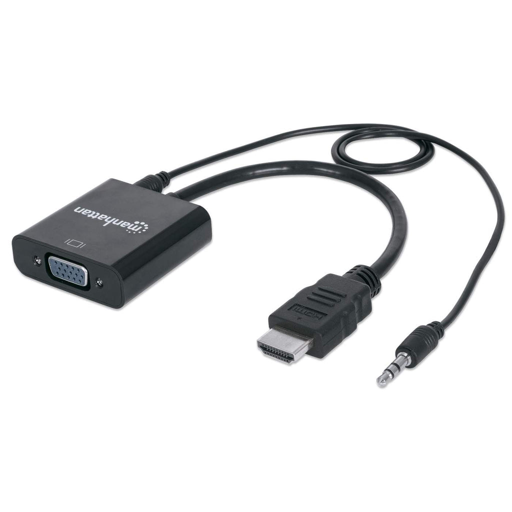 Manhattan Convertidor HDMI a VGA Cable Derecho Derecho Níquel/dorado 0,3 m