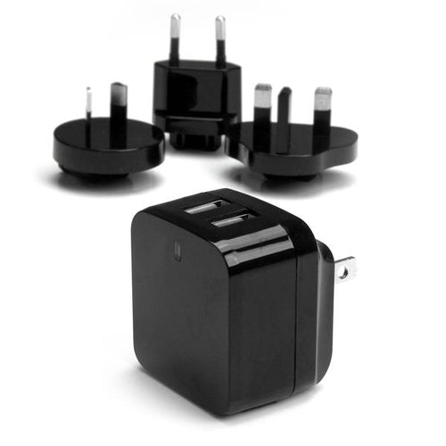StarTech.com Cargador de Pared USB de 2 Puertos para Tablets Smartphones - Cargador de Alta Potencia para Viajes Cargado