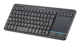 Acteck Inspire Smart TI707 teclado Hogar / Oficina RF inalámbrico + bluetooth Negro, Interruptor de membrana