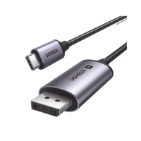 Ugreen 25839 adaptador de cable de vídeo 3 m USB Tipo C DisplayPort Negro, Gris