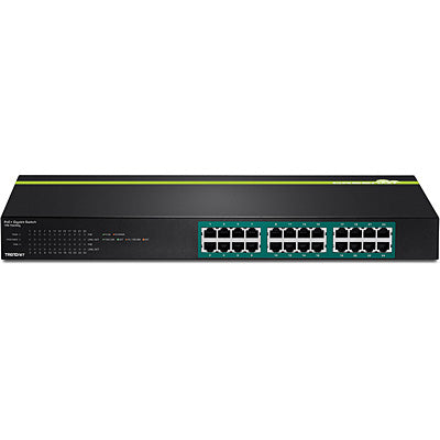 TRENDnet 24-Port Gigabit PoE+ Switch, 24 x Gigabit PoE+ Ports, 370W Power Budget, 48Gbps Switch Capacity, RackMount Kit 