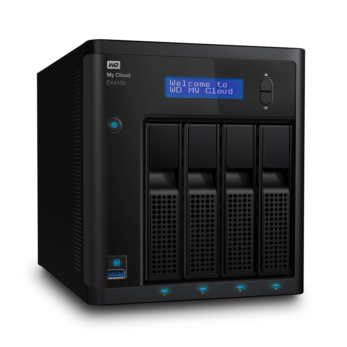 Western Digital My Cloud EX4100, 24TB NAS Escritorio Marvell Armada 388 2 GB DDR3 Unidad de disco duro My Cloud OS Negro