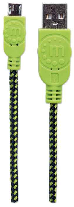 Manhattan Cable Micro USB 2.0 A Micro B 0.5M, 480 Mbps, Compatible con USB 2.0