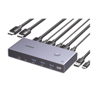 Ugreen 25962 interruptor KVM Gris