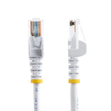StarTech.com Cable de Red de 0,5m Blanco Cat5e Ethernet RJ45 sin Enganches Cable Blanco 0,5 m Cat5e U/UTP (UTP)