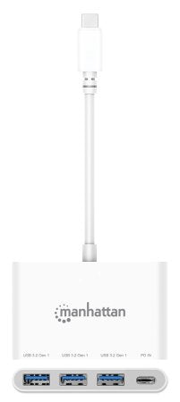 Manhattan 168434 hubs de interfaz USB 3.2 Gen 1 (3.1 Gen 1) Type-C 3 1 4