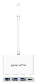 Manhattan 168434 hubs de interfaz USB 3.2 Gen 1 (3.1 Gen 1) Type-C 3 1 4
