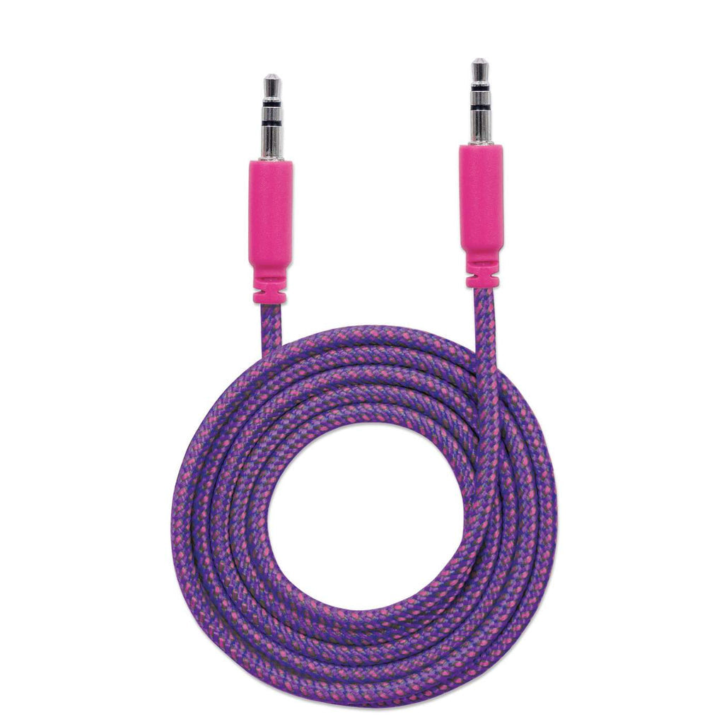 Manhattan Cable de audio con recubrimiento textil Cable 1 m 3,5mm Macho 3,5mm