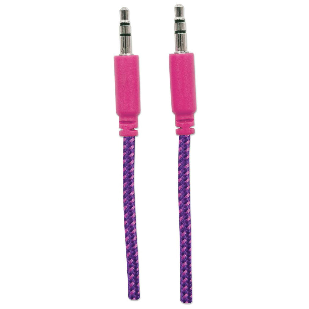 Manhattan Cable de audio con recubrimiento textil Cable 1 m 3,5mm Macho 3,5mm