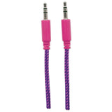 Manhattan Cable de audio con recubrimiento textil Cable 1 m 3,5mm Macho 3,5mm