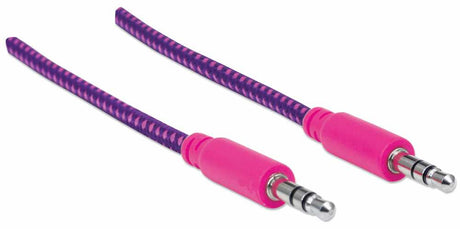 Manhattan Cable de audio con recubrimiento textil Cable 1,8 m 3,5mm Macho 3,5mm