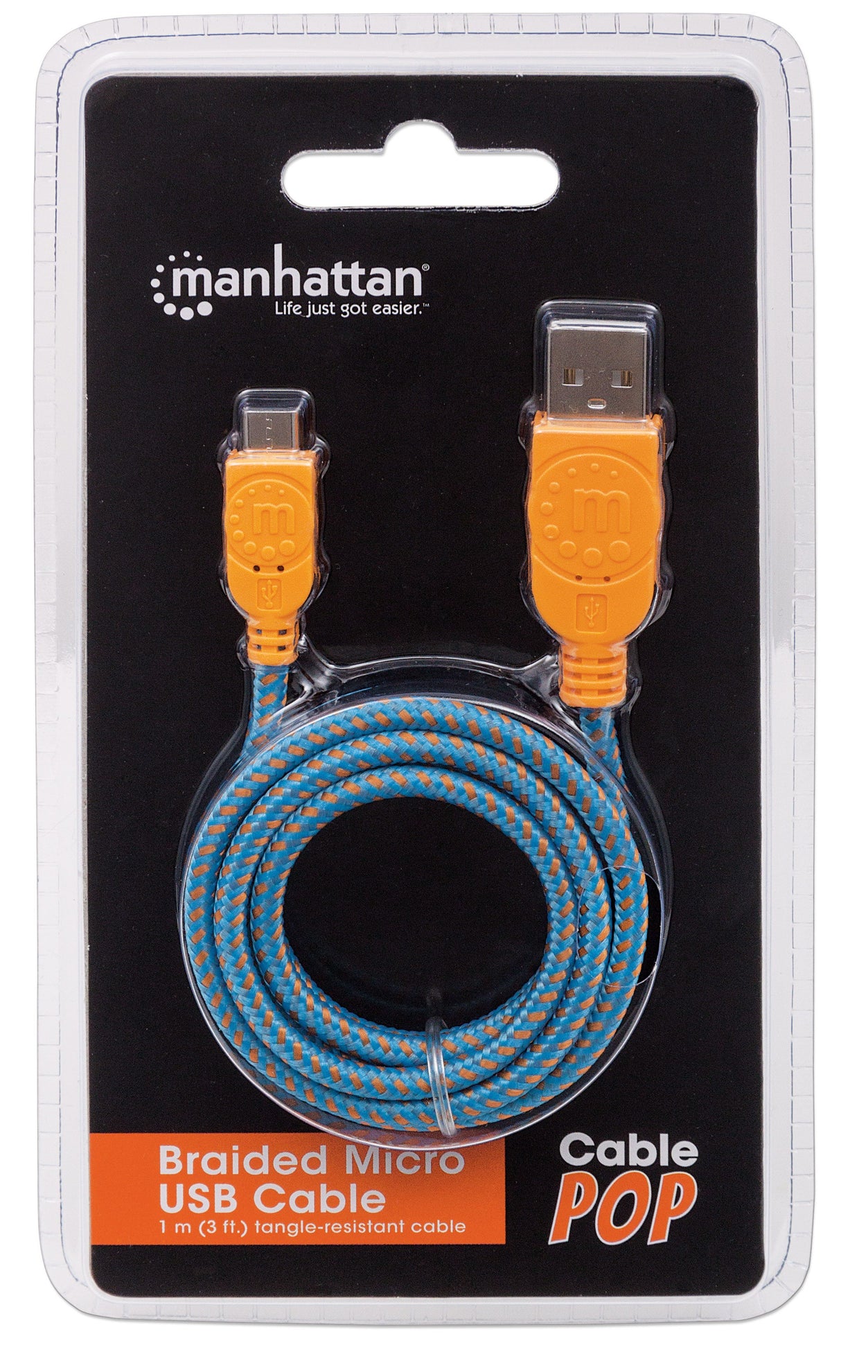 Manhattan 394024 Cable USB 2.0 USB A Micro-USB B Macho/Macho