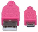 Manhattan Cable Micro-B USB de Alta Velocidad con recubrimiento textil Cable USB 2.0 USB A Micro-USB B Macho/Macho
