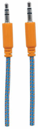 Manhattan Cable de audio con recubrimiento textil Cable 1 m 3,5mm Macho 3,5mm