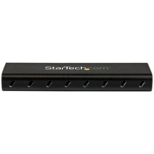 StarTech.com Caja USB 3.0 (5Gbps) a SSD M.2 de Aluminio con UASP - Negro - SATA NGFF M.2 con B Key y B+M Key - Caja Port