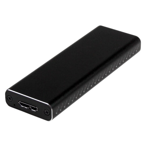 StarTech.com Caja USB 3.0 (5Gbps) a SSD M.2 de Aluminio con UASP - Negro - SATA NGFF M.2 con B Key y B+M Key - Caja Port