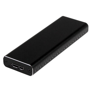 StarTech.com Caja USB 3.0 (5Gbps) a SSD M.2 de Aluminio con UASP - Negro - SATA NGFF M.2 con B Key y B+M Key - Caja Port