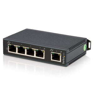 StarTech.com Switch Conmutador Industrial Ethernet de 5 Puertos RJ45 de Montaje en Carril DIN Dispositivo de redes No ad