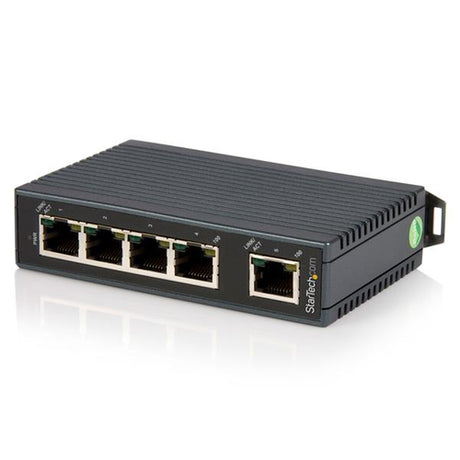 StarTech.com Switch Conmutador Industrial Ethernet de 5 Puertos RJ45 de Montaje en Carril DIN Dispositivo de redes No ad