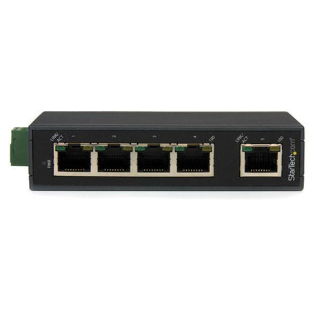 StarTech.com Switch Conmutador Industrial Ethernet de 5 Puertos RJ45 de Montaje en Carril DIN Dispositivo de redes No ad
