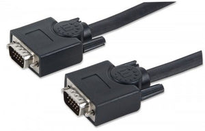 Manhattan Cable para monitor SVGA, VGA (D-Sub), VGA (D-Sub), Macho, MAN-337342