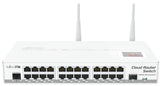 CRS125-24G-1S-2HnD-IN, Switch capa 3, 24xGEth, 1xSFP cage, LCD, WiFi 802.11b/g/n