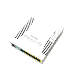 CSS106-1G-4P-1S,  Sw RB260GSP 5 Eth Gb SFP salida PoE Pasivo
