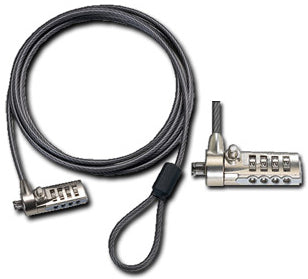 Targus ASP61LA Cable Negro Cerradura con combinación Acero 10000 llaves
