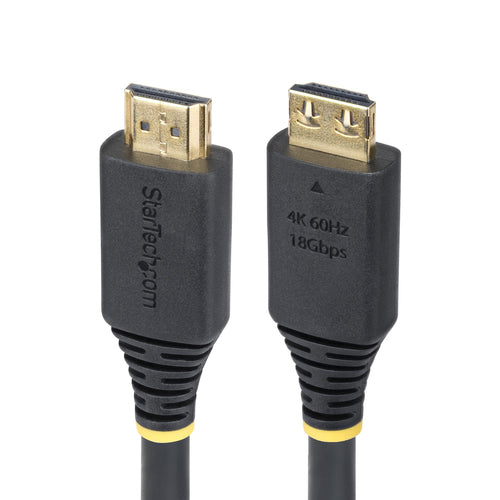 StarTech.com Cable HDMI de Alta Velocidad de 5m - Conectores de Agarre - 4K60Hz/1440p 144Hz - HDR10/HDCP 2.2/ARC - UHD -