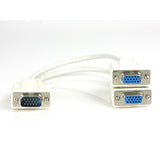 Xtech XTC-325 cable VGA 0.2 m VGA (D-Sub) 2 x VGA (D-Sub) Blanco, Macho, Hembra