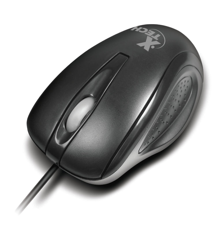 Xtech XTM-175 ratón Oficina Ambidiestro USB tipo A Óptico 1000 DPI, Negro