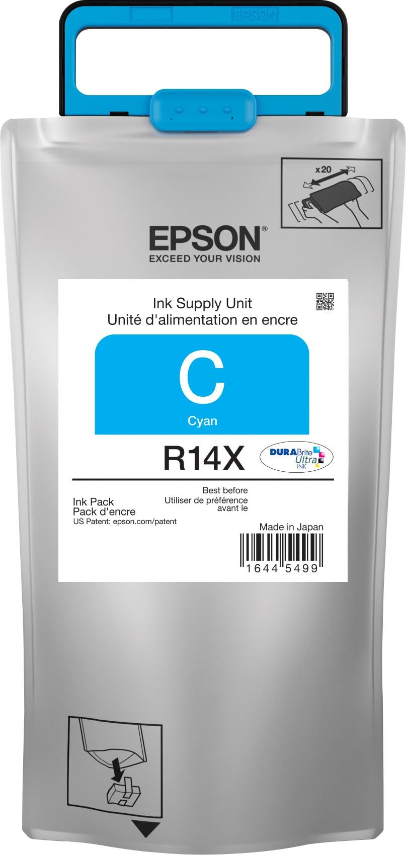 Epson R14X cartucho de tinta Original Cian, TR14X220-AL | Cartuchos de tinta