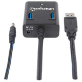 Manhattan Hub USB 3.0 de Supervelocidad hubs de interfaz USB 3.2 Gen 1 (3.1 Gen 1) Type-A USB 3.2 Gen 1 (3.1 Gen 1) Type