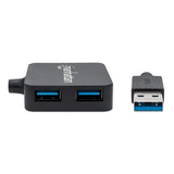 Manhattan Hub USB-A de 4 puertos, 4x USB-A, 5 Gbps (USB 3.0), Funciona por USB (sin fuente externa). Carga rápida: 1 pue