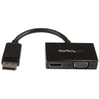 StarTech.com Adaptador DP de Audio/Vídeo para Viajes - Conversor DisplayPort a HDMI o VGA - 1920x1200 1080p Adaptadores 