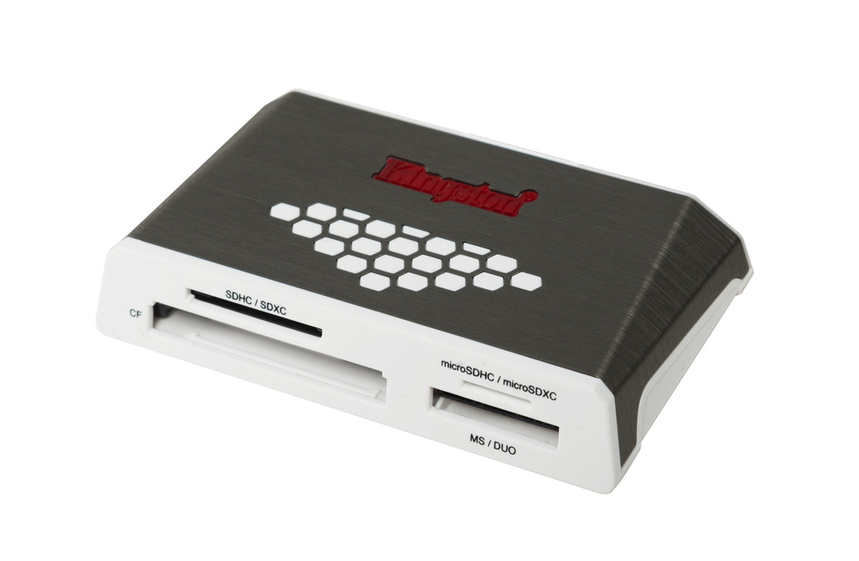 Kingston Technology USB 3.0 High-Speed Media Reader lector de tarjetas 5000 Mbit/s Gris, Blanco USB 3.2 Gen 1 (3.1 Gen 1) 1