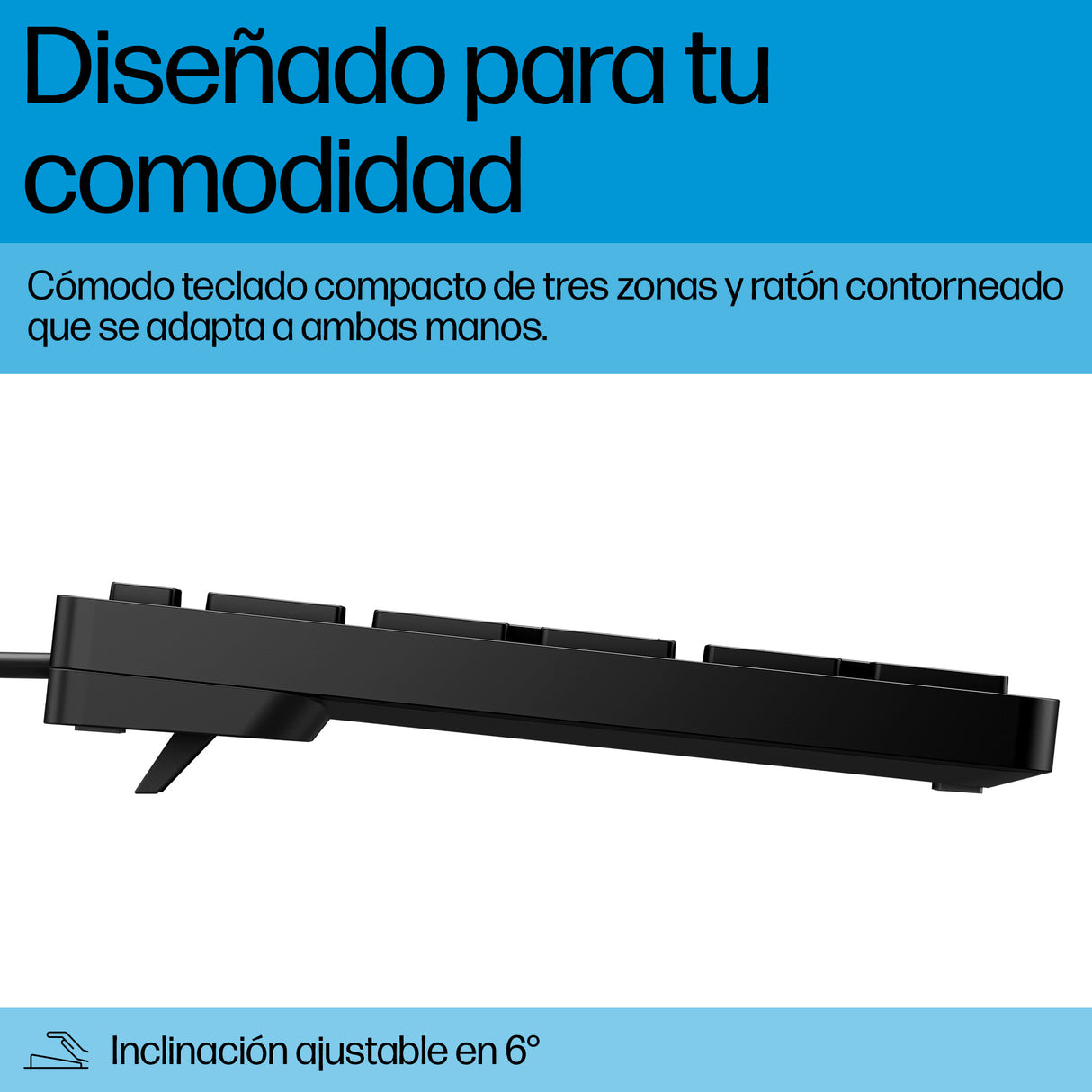 HP Teclado y ratón con cables Desktop 320MK