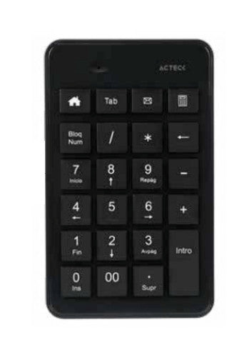 Teclado ACTECK Numerico Multiplataforma Inspire Pad TN450 / 2.4 Ghz + BT 5.0 Dual Mode 3 Millones de Clicks + 1xBat AAA 