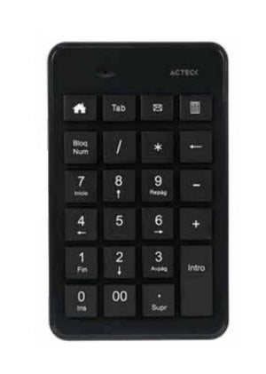 Teclado ACTECK Numerico Multiplataforma Inspire Pad TN450 / 2.4 Ghz + BT 5.0 Dual Mode 3 Millones de Clicks + 1xBat AAA 