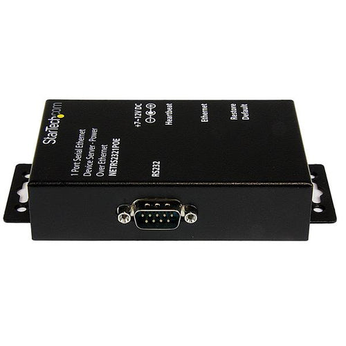 StarTech.com Servidor de Dispositivos Serie de 1 Puerto RS232 con Power over Ethernet PoE - Conversor Serial a Red IP Se