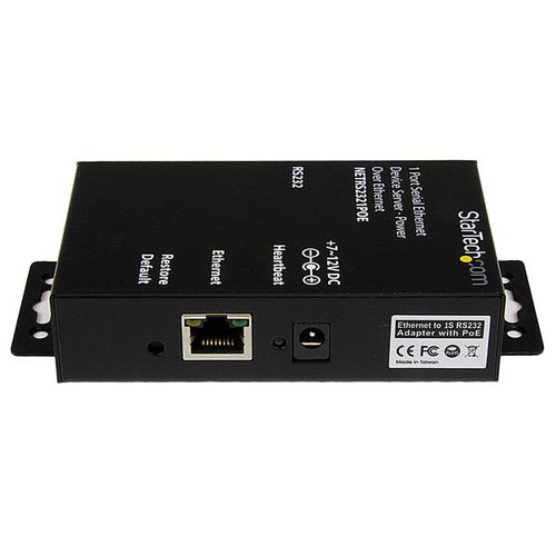 StarTech.com Servidor de Dispositivos Serie de 1 Puerto RS232 con Power over Ethernet PoE - Conversor Serial a Red IP Se