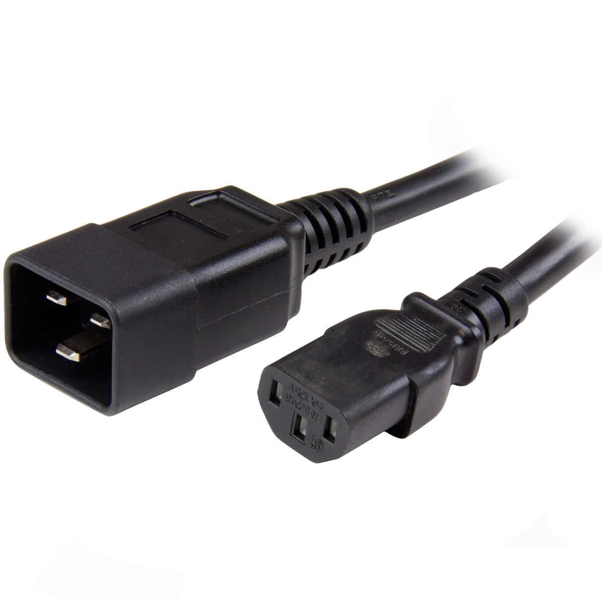 StarTech.com Cable C13 a C20 de 91cm para Alimentación de Ordenador Cable Negro Hembra Hembra 0,9 m