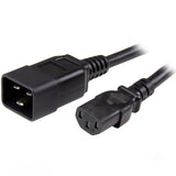 StarTech.com Cable C13 a C20 de 91cm para Alimentación de Ordenador Cable Negro Hembra Hembra 0,9 m