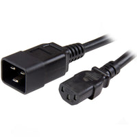 StarTech.com Cable C13 a C20 de 91cm para Alimentación de Ordenador Cable Negro Hembra Hembra 0,9 m