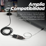 Manhattan Convertidor USB-A a serie (RS232/COM/DB9), 45 cm, macho a macho, chip Prolific PL-2303RA, negro/plata, 3 años de garantía, equivalente a ICUSB232V2 Cable Negro, Transparente 0,45 m USB A Serial/COM/RS232/DB9