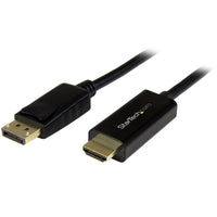 StarTech.com Cable Conversor DisplayPort a HDMI de 2m - Color Negro - Ultra HD 4K Cable Derecho Derecho 2 m HDMI tipo A (Estándar)