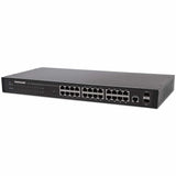 Intellinet Commutateur réseau (switch) Gigabit 24 ports, 24 ports RJ45, 4 ports SFP, Web-Smart Ethernet, montage rack 19", garantie de 3 ans dispositivo de redes Gestionado Si Si Si