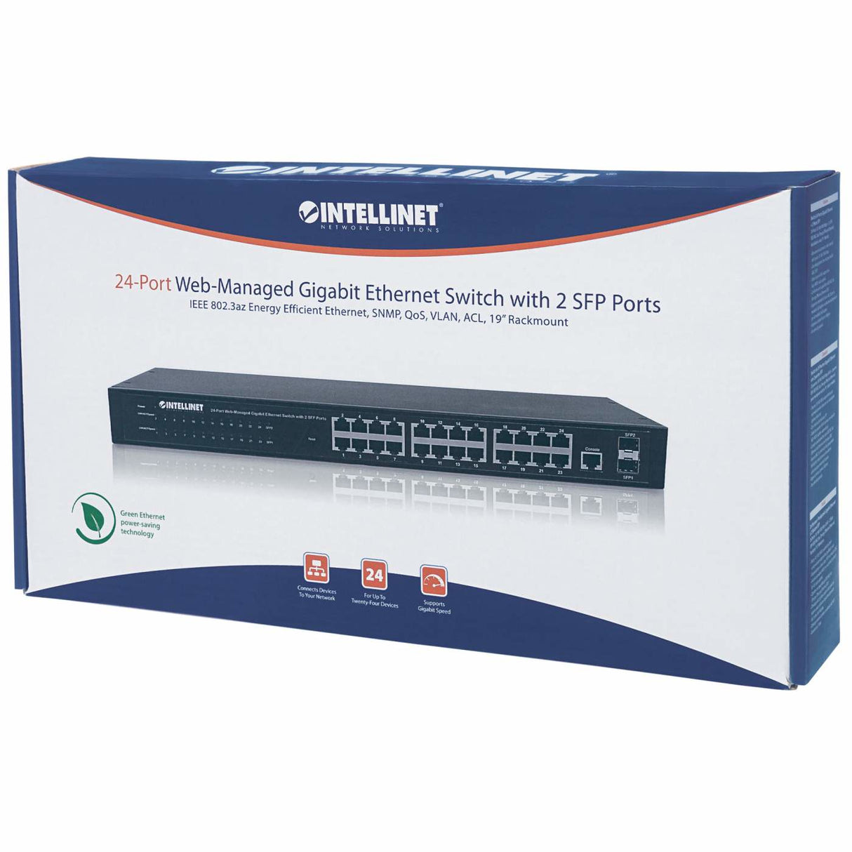 SWITCH MAN GB 24 PTOS 19" ADMIN + 2 SFP